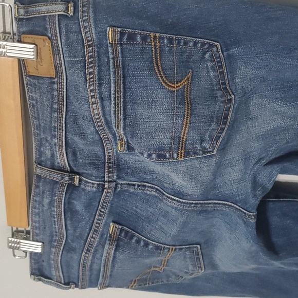 American Eagle Low Rise Skinny Jean Womens Size 8 Double Button Y2k 2013 - Picture 6 of 16